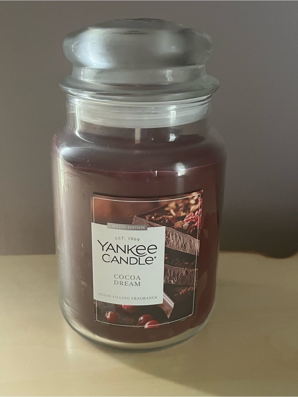 New Yankee Candle Cocoa Dream Large 22 Oz Jar Candle